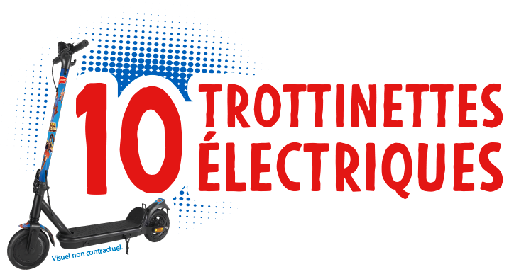 10 trottinettes électriques